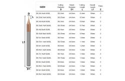 China Carbide Micro End Mills And Short Flute Length Various Materials Machining supplier