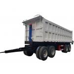 3-Axles Payload 30tons Hydraulic Rear Dump Draw Bar Farm Trailer Full Trailer for sale