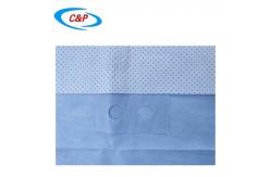 China Waterproof SMS Blue Disposable Surgical Drape Split Sheet With Adhesive supplier
