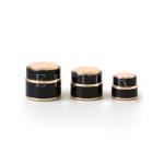 15g 30g 50g luxury black double wall plastic cosmetic jar for uv nail polish for sale