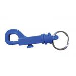 Spring-Loaded Gate Key Ring Clip , Key Chain Holder With Thumb Trigger for sale