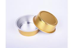 China Disposable Aluminum Drinking Cups 150ml Aluminum Baking Cups With Lids supplier