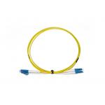 LC - LC Yellow Plastic Optical Fiber Patch Cord With Single Mode / Multimode for sale