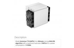 China 3150W SHA256 Antminer Bitcoin Miner 512 Bit 1024MB T19 84T supplier
