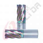 Aluminium 6 Flute End Mill DLC Coating 25mm 1 For CNC Milling Machine for sale