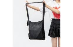China 5L Collapsible Reusable Shopping Bags Roll Up Recycled White Black supplier