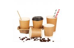 China Custom Printed Single Wall Disposable Paper Coffee Cups 4oz 8oz 12oz supplier