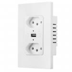 Multi Functional Brazilian Smart WiFi Plug 10A With USB Charging