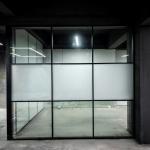 Layered Partition Wall With Non-full Height With Different Levels Glass Partition With Frosted Glass for sale