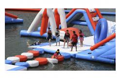 China 0.6 - 0.9mm PVC Inflatable Floating Water Park With Printing Logo supplier