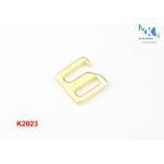 Light Gold Color Belt Buckle Hardware , Square Metal Slide Buckles For Women ' S Bra for sale