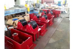 China 15 T Hydrulic Lifting Bolt Adjustment  Pipe Roller Stands , CE Pipe Welding Rollers supplier