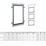 80000hrs Led Light Box Frame Exhibition Display Backlit Light Box RoSH
