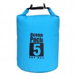 Customized 5L PVC Waterproof Dry Bag For Swimming Boating Surfing for sale