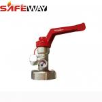 St12 Foam Fire Extinguisher Chemical Trolley 25L Coated White