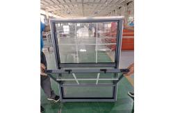 China Single Tilt Sash Aluminum Hung Window Ventilation Double Glazed Black supplier