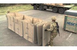 China Elevated Sangar Hesco Bastion Concertainer , Hesco Baskets Galvanized Wire supplier