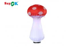 China Custom LED Inflatable Mushroom Model For Event / Party Decoration supplier
