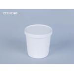 Eco Friendly Food Grade 8oz White Paper Bowls With Lids for sale