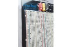 China 1660 Tie Point Round Hole Circuit Board Breadboard with Black Aluminum Plate supplier