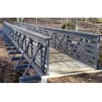 Lightweight FRP Pedestrian Bridges Fibreglass Bridge Only Beams And Plates Required for sale