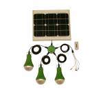 50000h Long Life Camping 15W Mini Solar Power System With 3 Bulbs