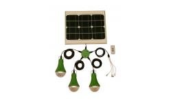 China 50000h Long Life Camping 15W Mini Solar Power System With 3 Bulbs supplier