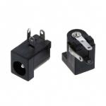 Hot selling DC-005 Black DC Power Jack Socket Connector DC005 5.5*2.1mm 2.1 socket Round the needle for sale