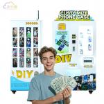 White Diy Phone Case Vending Machine 220V 50Hz For Shopping Malls for sale