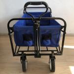 Collapsible Foldable Wagon, Beach Cart Large Capacity, Collapsible Wagon for Sports, Shopping, Camping for sale