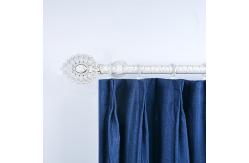 China 28mm Pipe Curtain Pole Single And Double Curtain Rod Windows Accessories supplier