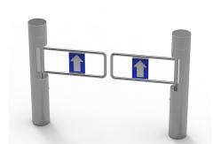 China SS Acrylic Swing Barrier Gate RS485 BLDC Motor Access Control Gate supplier
