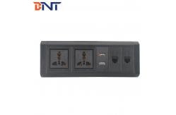 China Clamp On Desktop Power Outlet With Network 1.5 Meters Cable Length supplier