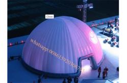 China 0.55mm pvc tarpaulin inflatable dome tent inflatable canopy / tent supplier