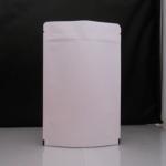 Grain / Coffee Packaging Customized Paper Bags Resealable White for sale