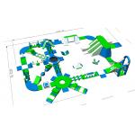 Lake / Beach / Sea Inflatable Water Park Equipment 3 Years Warranty for sale