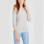 WOMEN'S 60% cotton/20% viscose/15% nylon/5% cashmere KNITTED SWEATER PULLOVER for sale