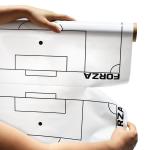 Double Sides Dry Erase Static Whiteboard Sheet With Game Printing Pattern
