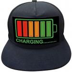Detachable Screen LED Baseball Caps Sound Activated Flashing for sale