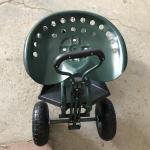 Adjustable Garden Rolling Work Seat Rolling Seat For Gardening Trolley With Swivel Seat for sale