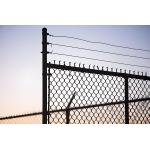 PVC Coated / Galvanized Playground Security Fencing 8ft High Chain Link Security Fencing