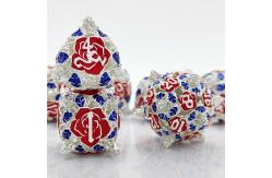 China Polyhedral Metal Hollow Dice RPG Role Playing DND Dungeons And Dragons Tabletop Game supplier