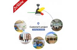 China Bedroom Brushless Dimmable LED Ceiling Fan With Remote RoHS Certification supplier
