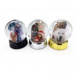 Personalized Sublimation Snow Globes Liquid Photo Frame Blank For DIY Printing for sale
