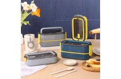 China Single Layer Metal Bento Lunch Box Capacity 2L Portable PP Material supplier