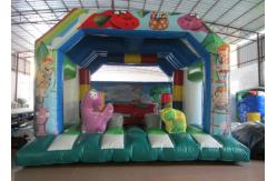China Attractive Toddler Custom Made Inflatables Dinosaur Bounce House Silk Printing supplier
