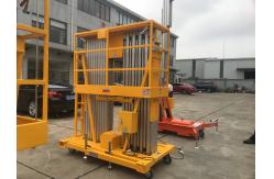 China 14m Double Mast Aerial Work Platform , Durable Awp Equipment 150Kg Loading supplier