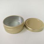 Recycled Material Round Aluminium Tins Container Waterproof For Cosmetic Products for sale