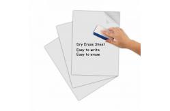 China White Clear Self Adhesive Whiteboard Dry Erase Adhesive Film For Smooth Surface supplier