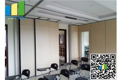 China Operable Glass Room Dividers / Partition Wall System On Wheels For Meeting Room supplier